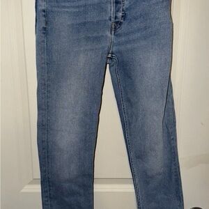 Re/Done 90’s High Rise Ankle Crop 26" EUC